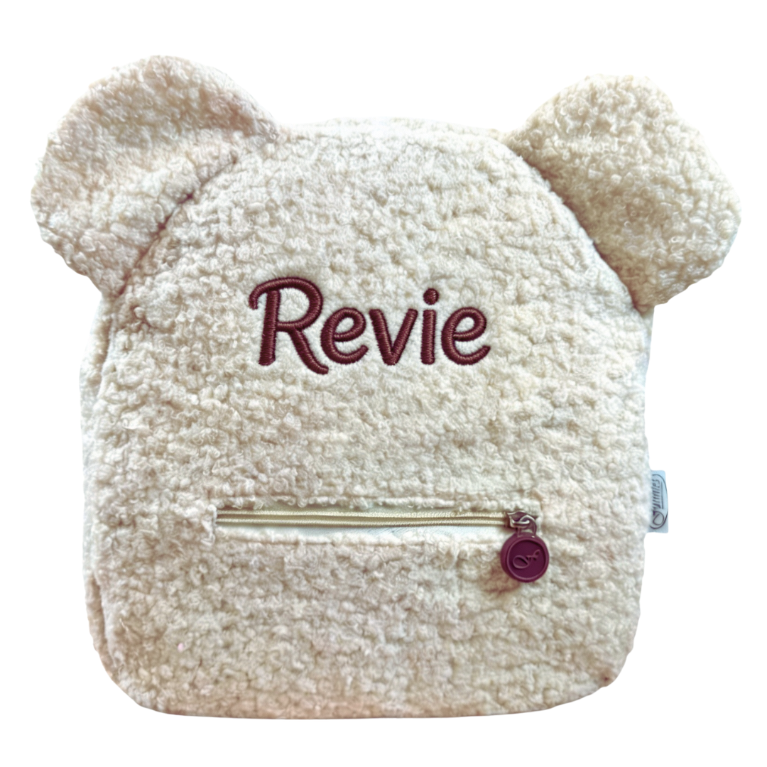 Teddy kinderrugzak met naam | Zacht & praktisch voor peuters