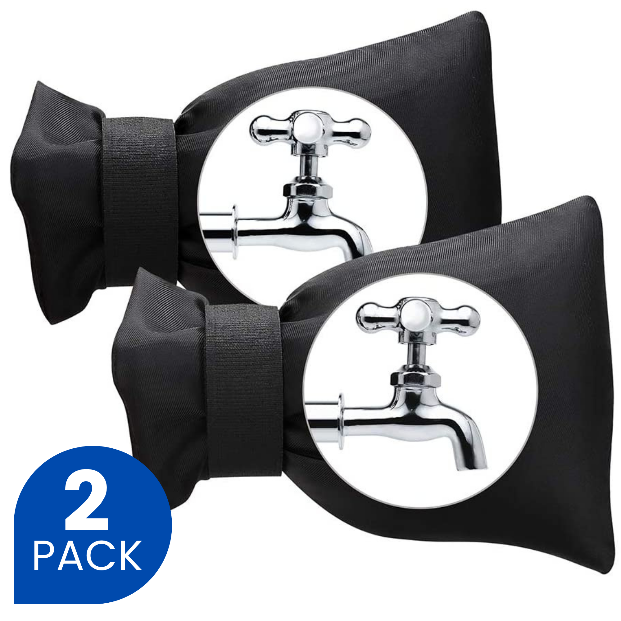 Vorsthoes kraan Zwart 2-pack