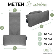 Lade das Bild in den Galerie-Viewer, Nackenkissen SEMMI dunkelgrau
