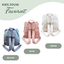 Afbeelding in Gallery-weergave laden, Teddy kinderrugzak met naam | Zacht & praktisch voor peuters