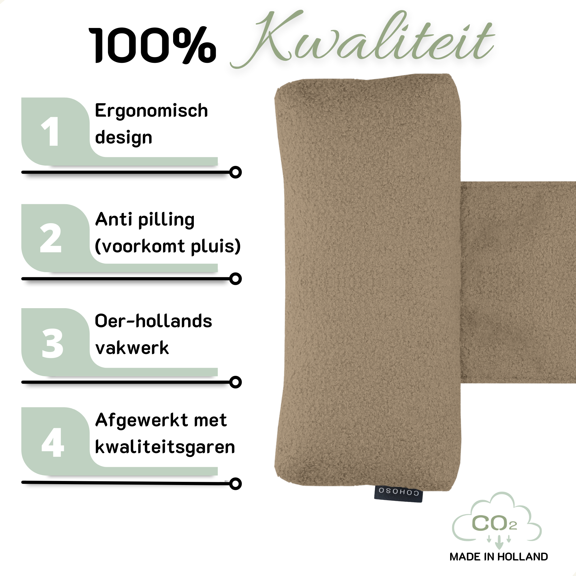 Almohada cervical SEMMI Taupe