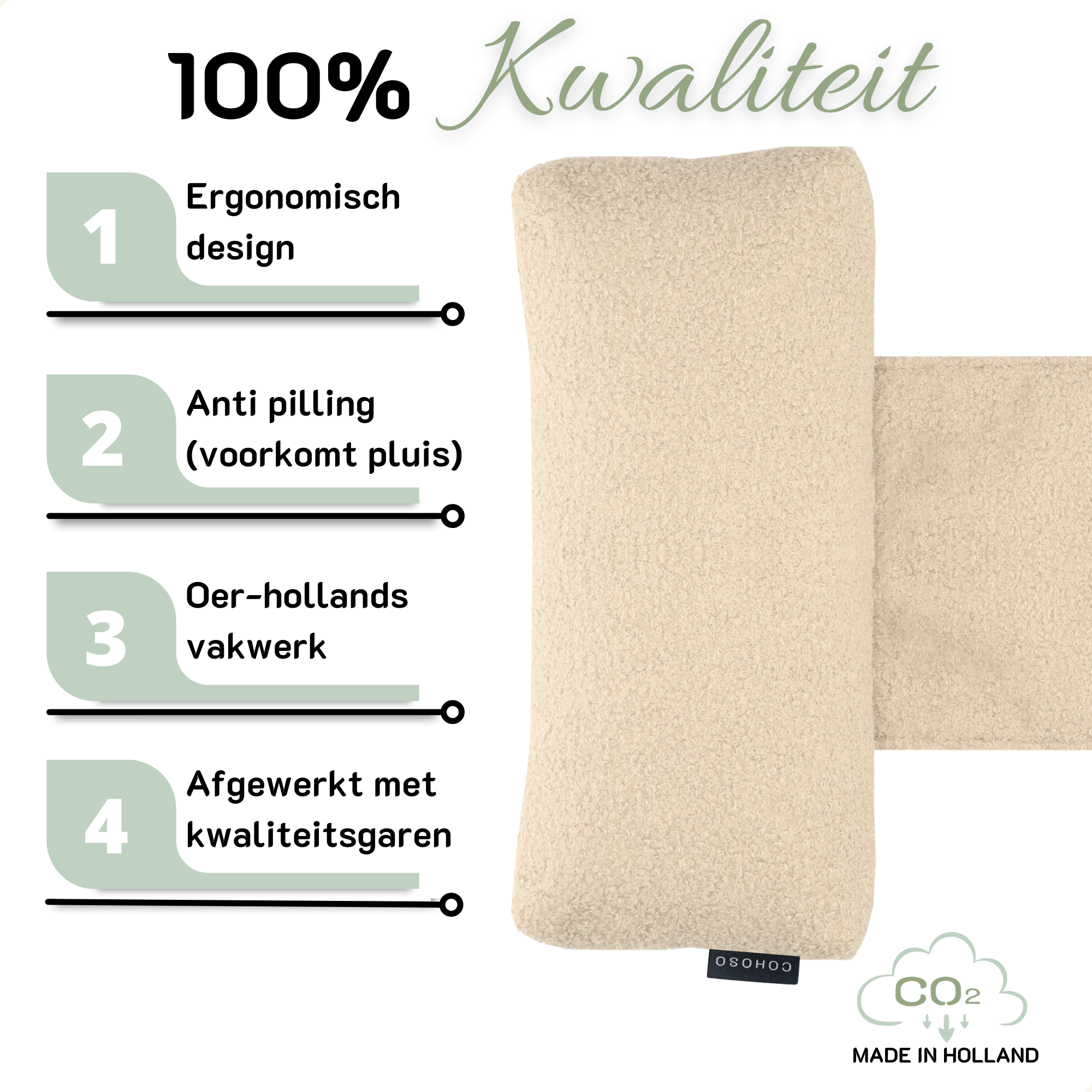 Almohada cervical SEMMI crema