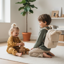 Afbeelding in Gallery-weergave laden, Teddy kinderrugzak met naam | Zacht & praktisch voor peuters