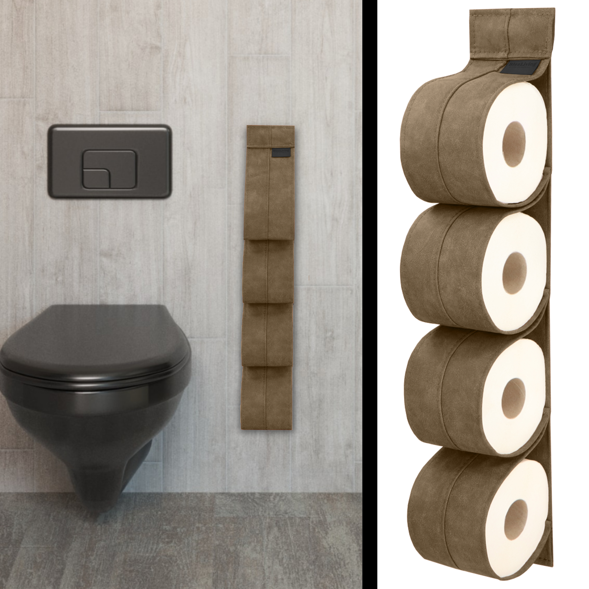 Reserverolhouder KAYA bruin