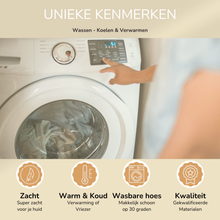 Afbeelding in Gallery-weergave laden, Oogkussen met Eucalyptus & Munt – Verzwaard in Hartvorm