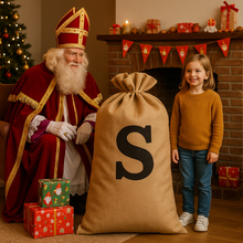 Afbeelding in Gallery-weergave laden, Jute Sinterklaas zak XXXL - Extra Groot