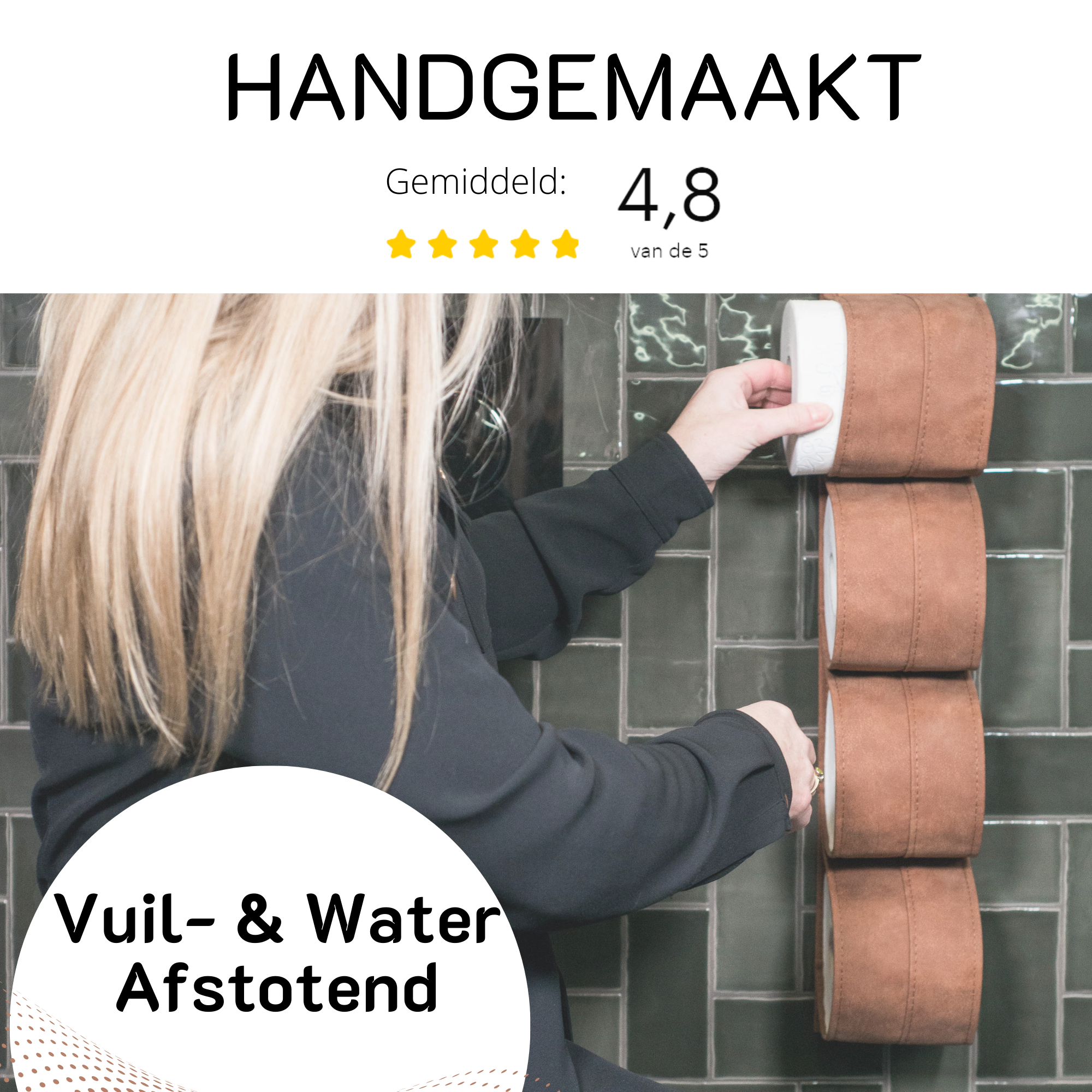 Reserverolhouder KAYA cognac