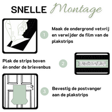 Afbeelding in Gallery-weergave laden, Postvanger basic LUCA zwart