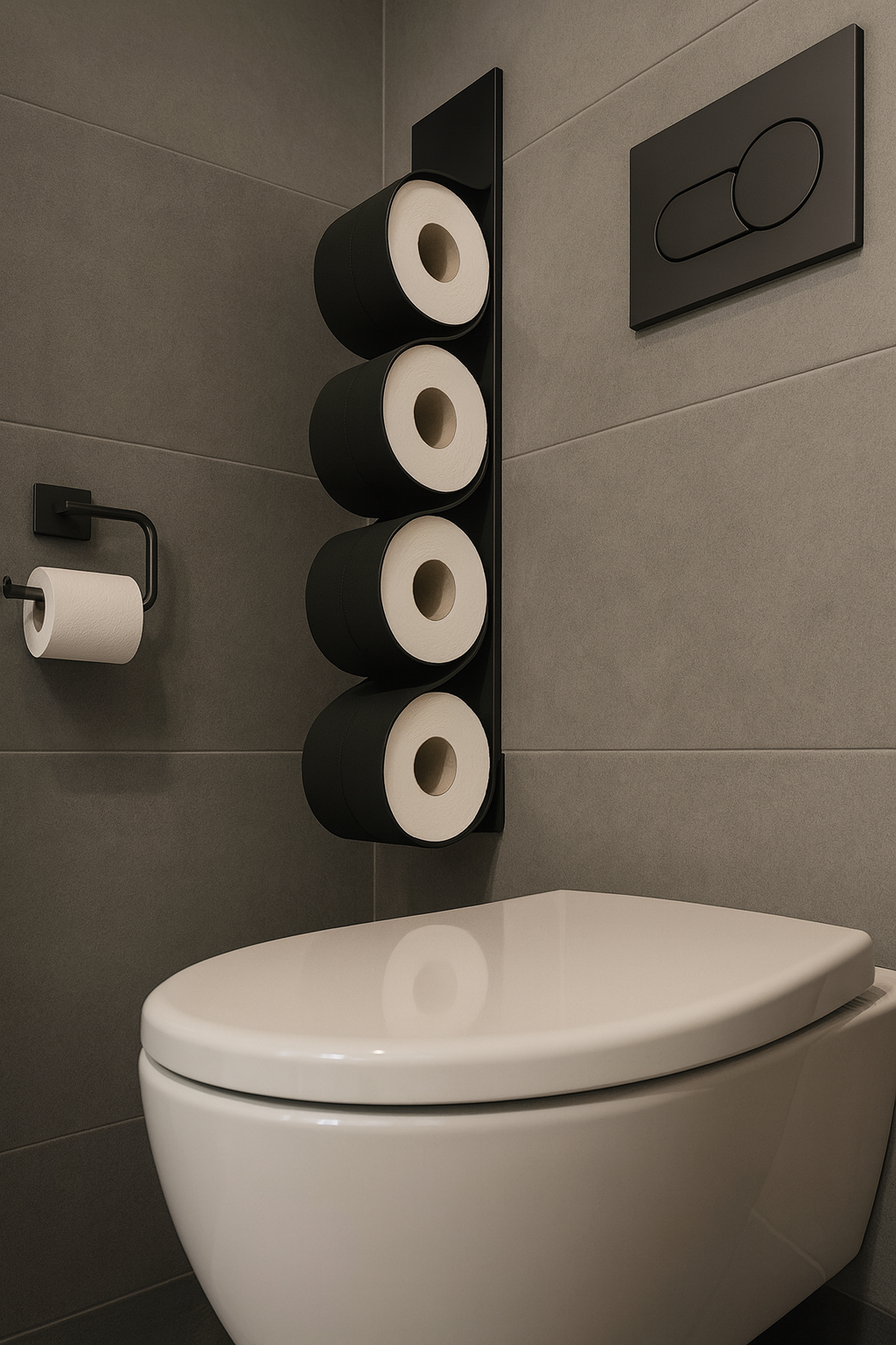 Reserverolhouder FLAIR Zwart