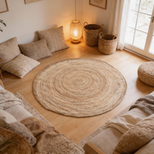 Afbeelding in Gallery-weergave laden, Jute vloerkleed - Natuurlijk - 200cm