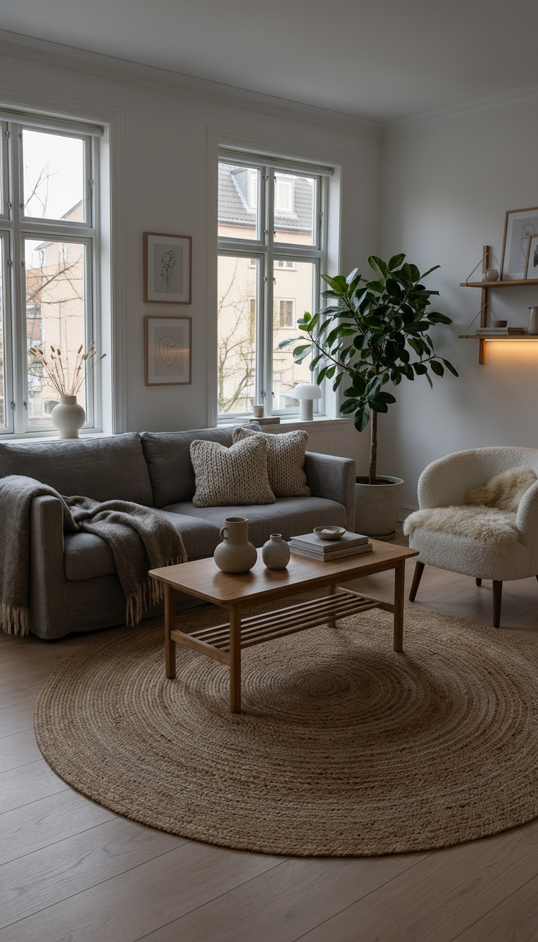 Jute vloerkleed - Natuurlijk - 200cm