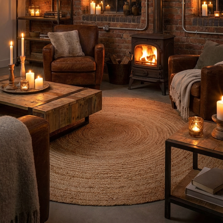 Jute vloerkleed - Natuurlijk - 90 cm