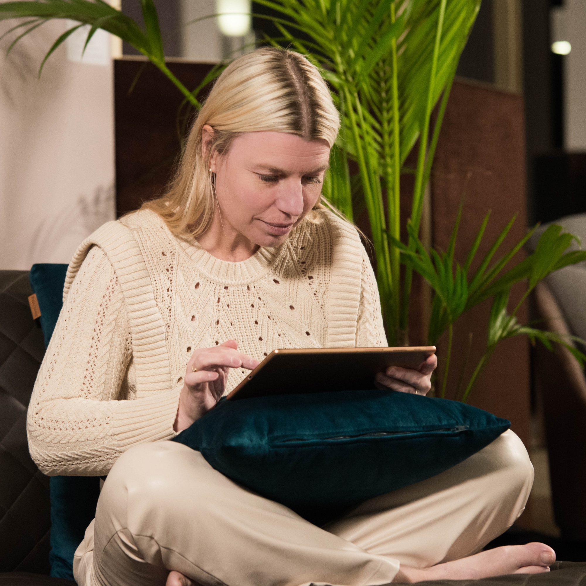 Sierkussen FLAIR zwart 60x60