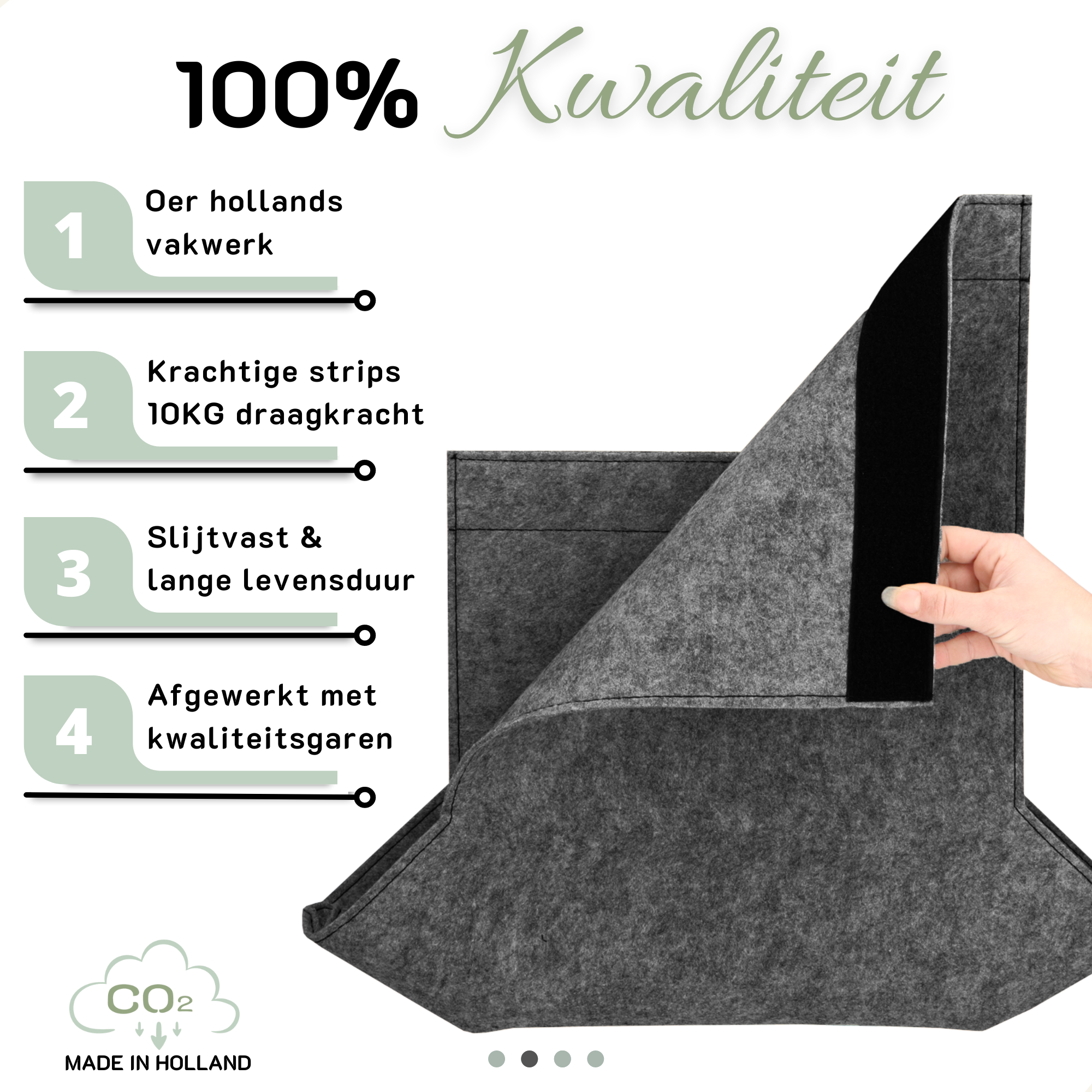 Postvanger Deluxe LUCA antraciet