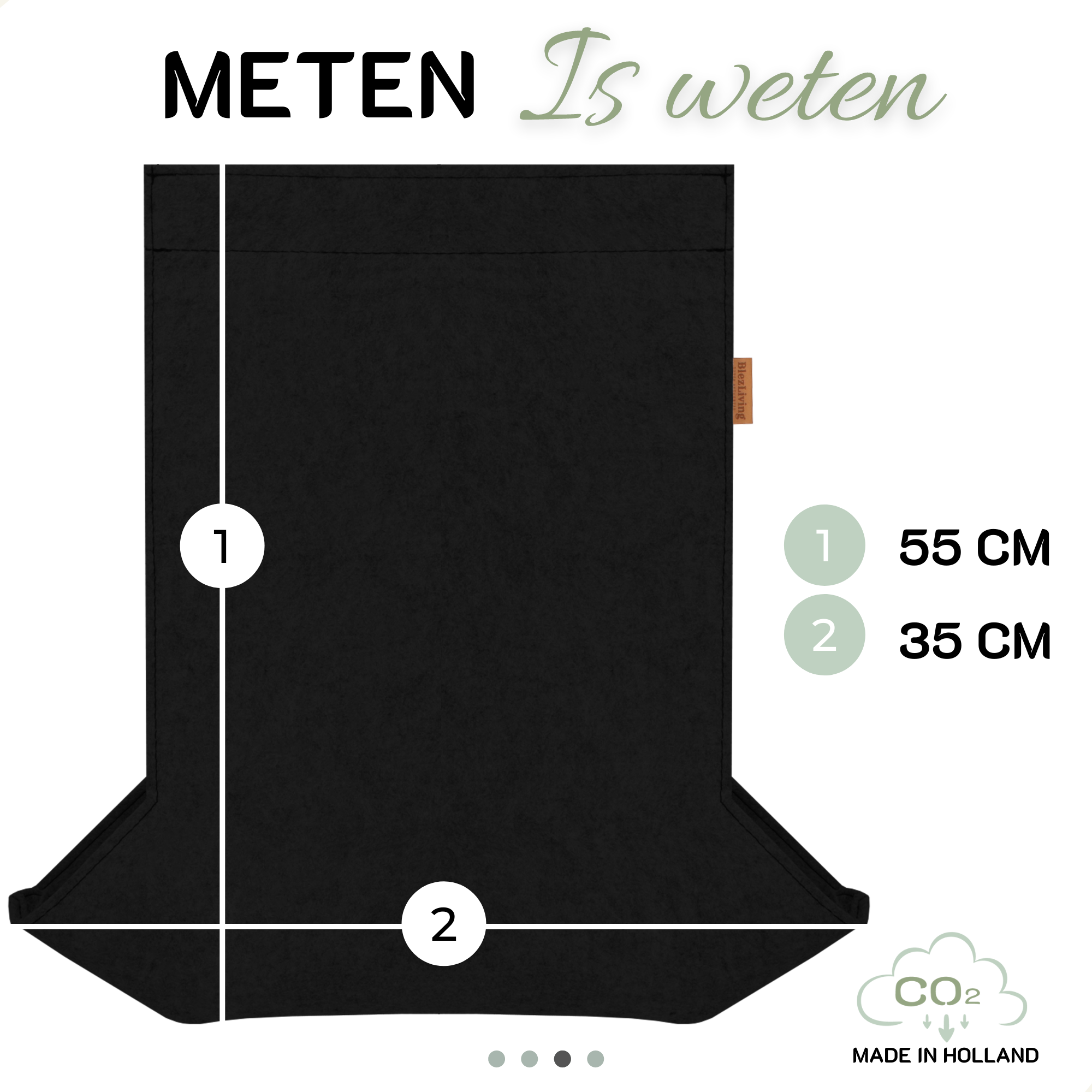 Postvanger Deluxe LUCA zwart