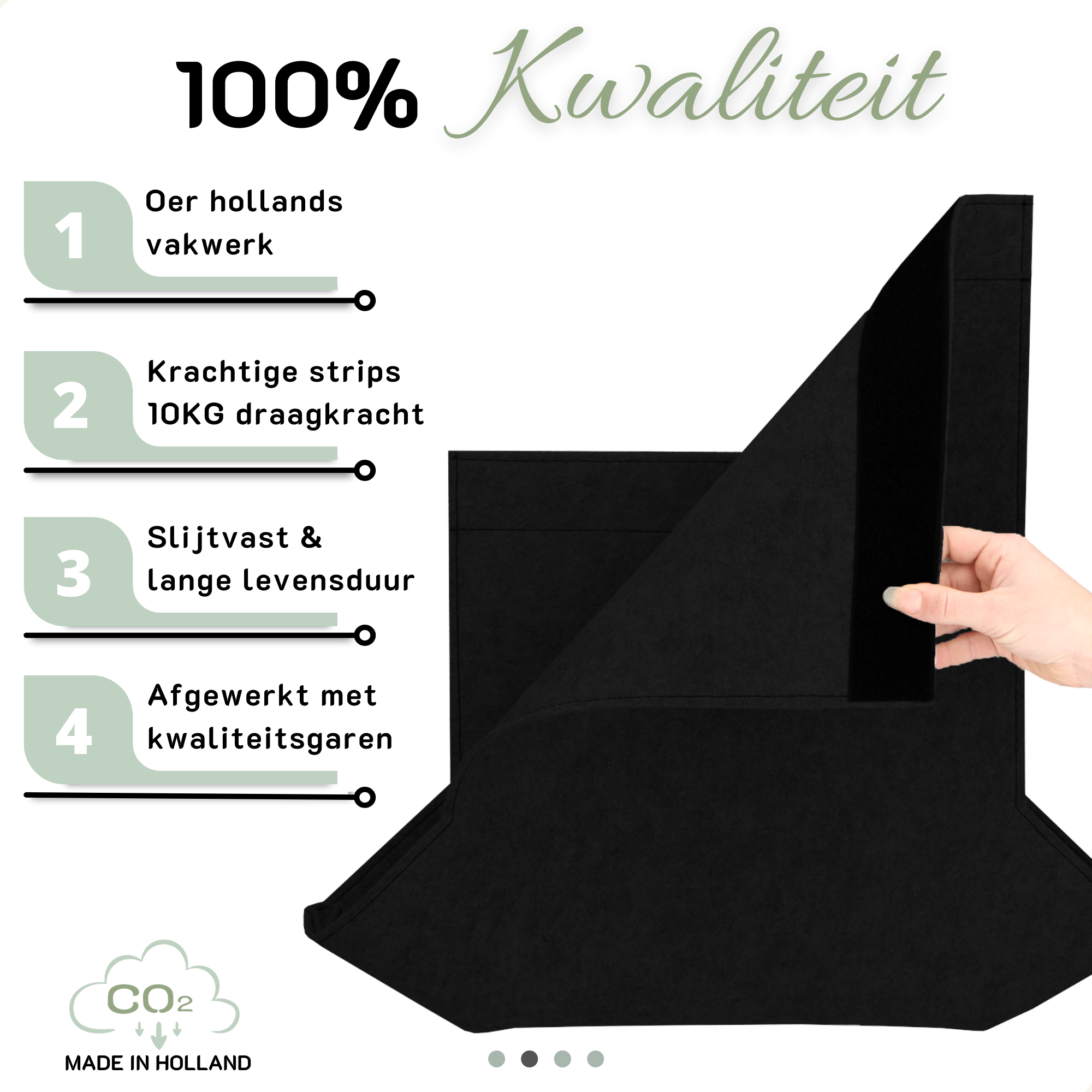 Postvanger Deluxe LUCA zwart