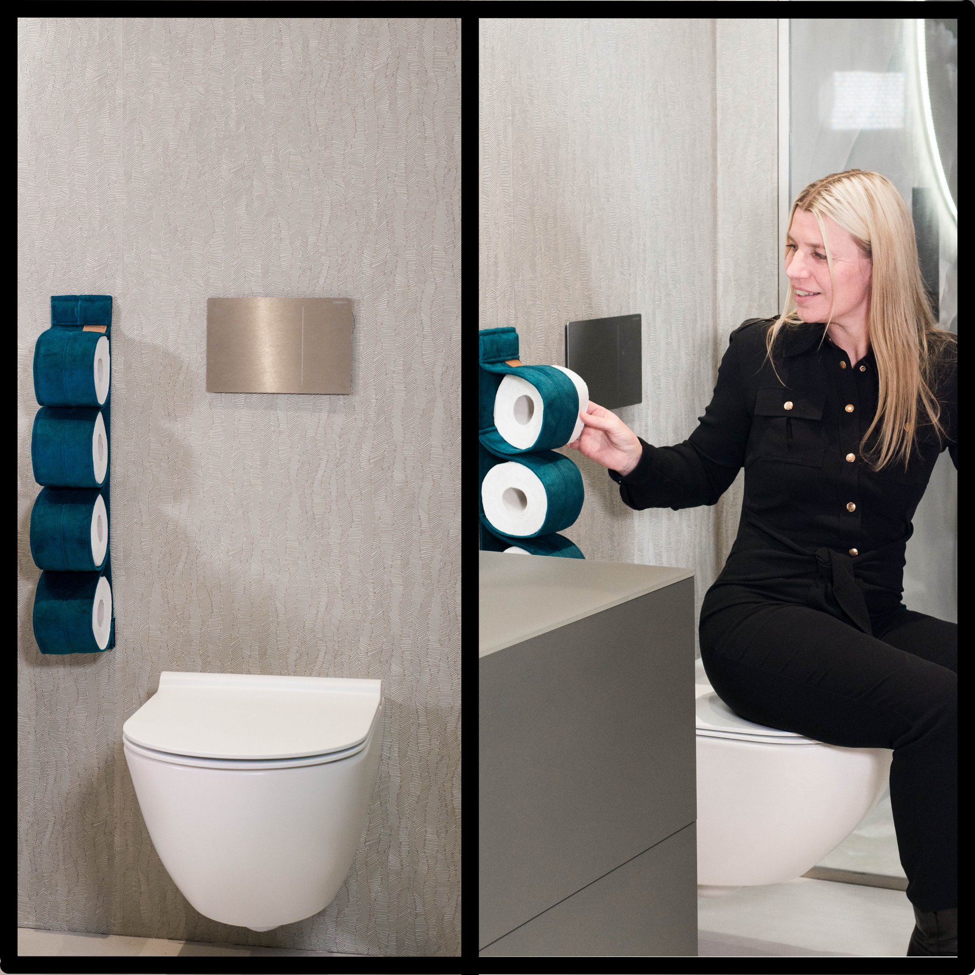 Reserverolhouder KAYA cognac