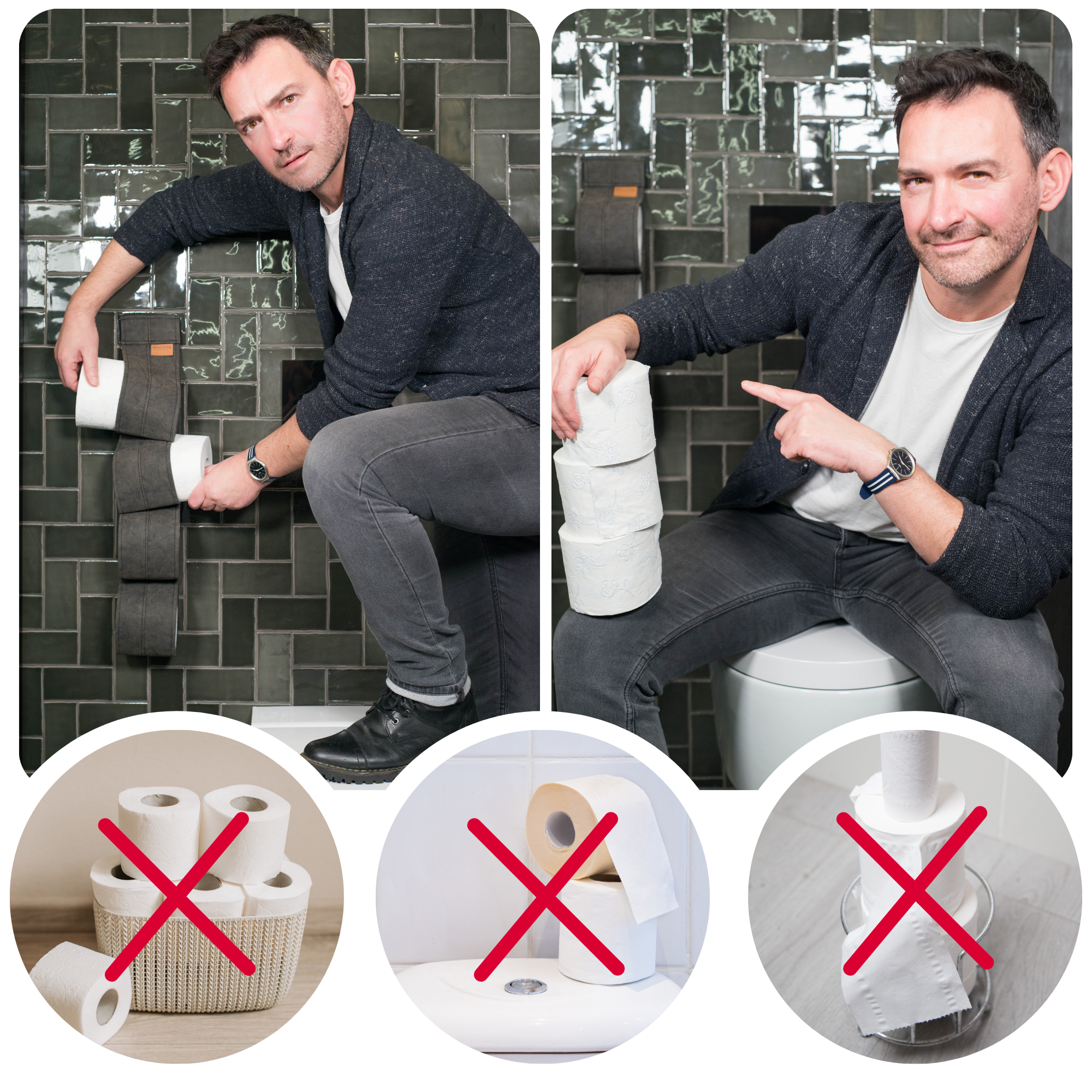 Reserverolhouder KAYA antraciet