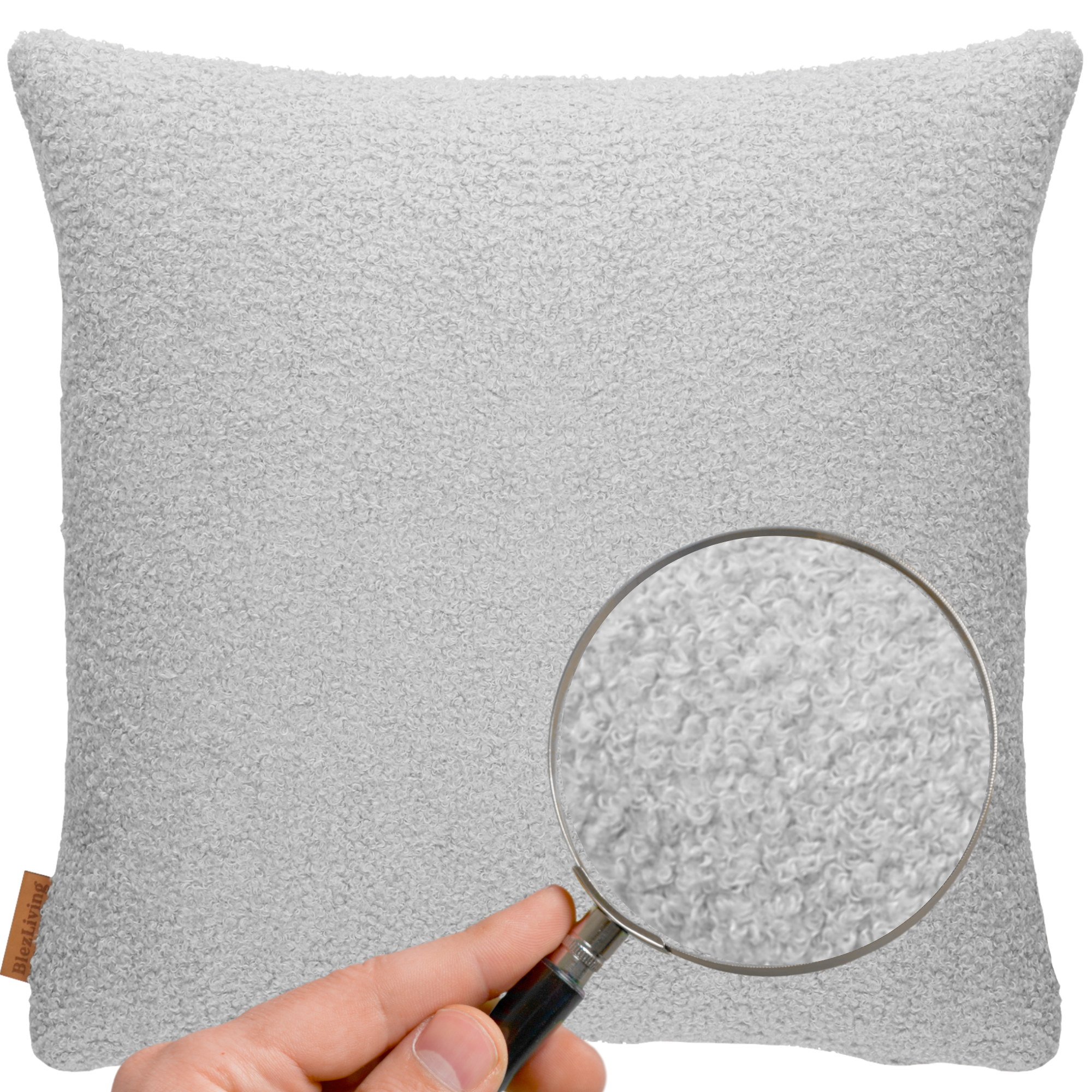 Sierkussen SEMMI licht grijs 60x60