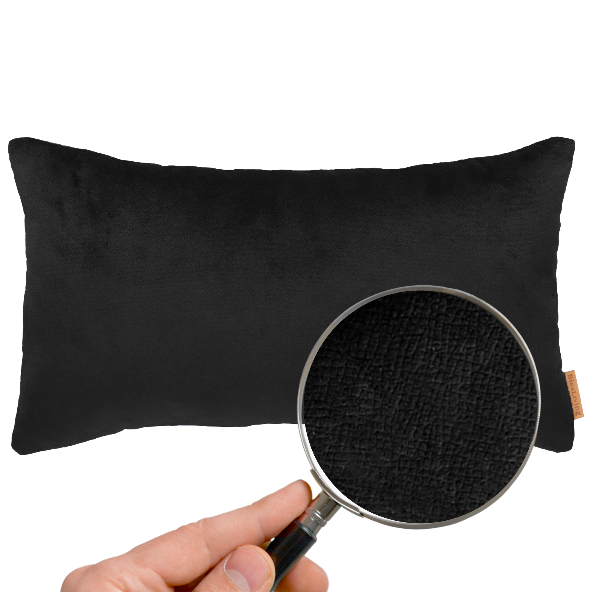 Sierkussen FLAIR zwart 30x50