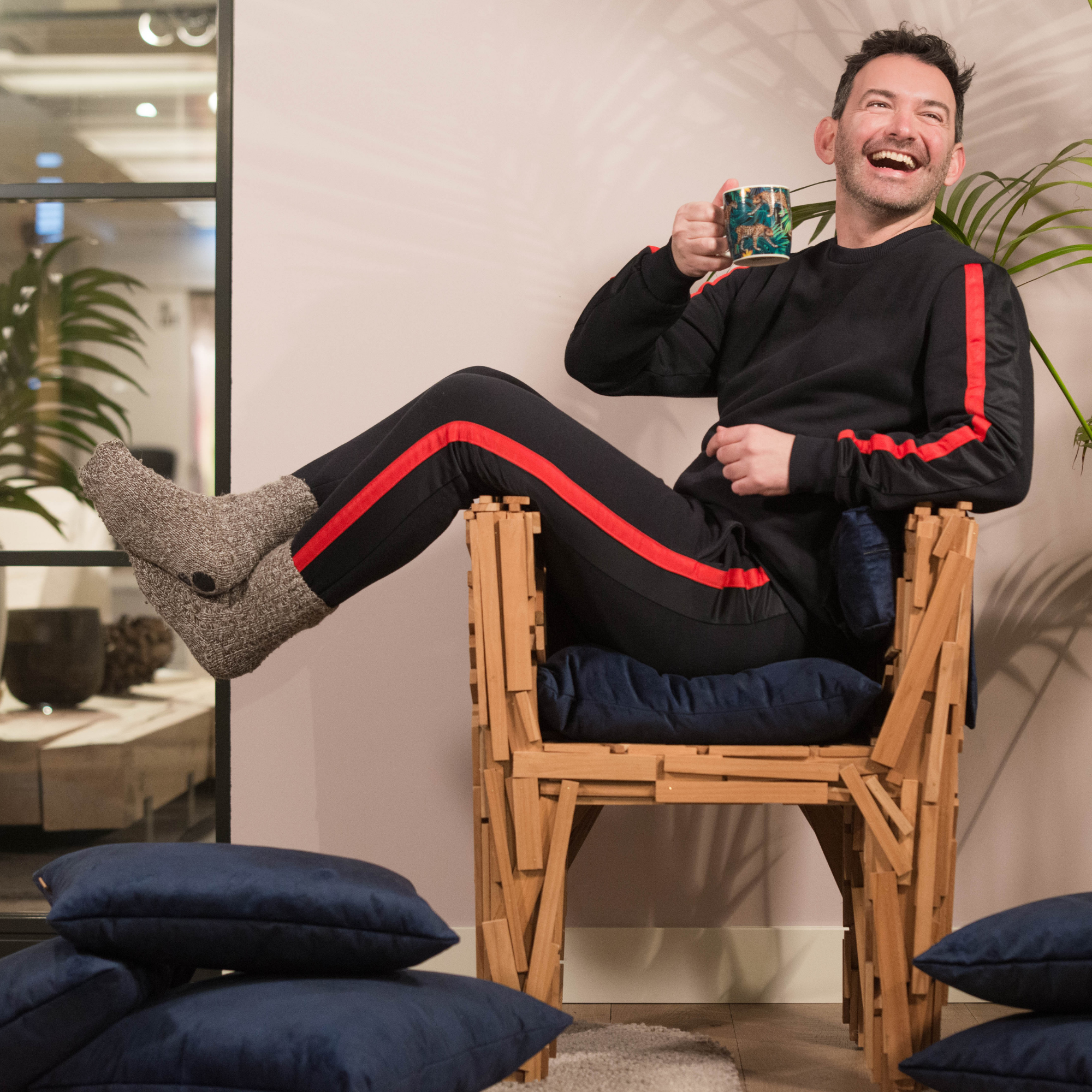 Sierkussen FLAIR zwart 30x50