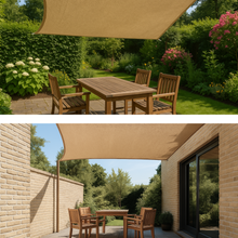 Afbeelding in Gallery-weergave laden, Schaduwdoek rechthoek | 130x260cm | Jute

