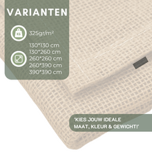 Afbeelding in Gallery-weergave laden, Schaduwdoek rechthoek | 130x260cm | Jute
