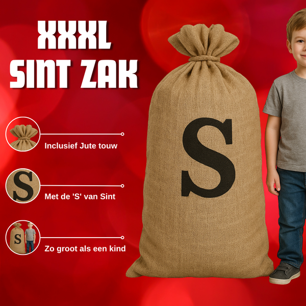 Jute Sinterklaas zak XXXL - Extra Groot