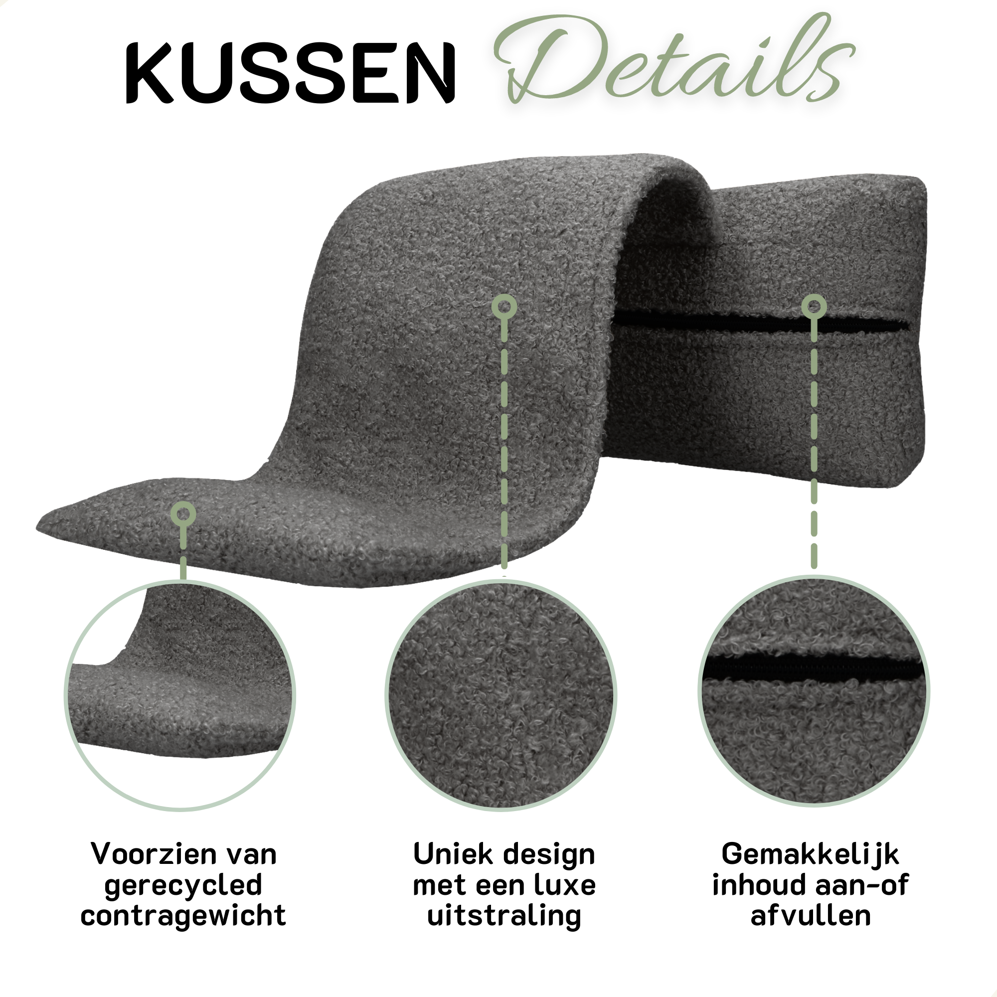 Nekkussen SEMMI donker grijs