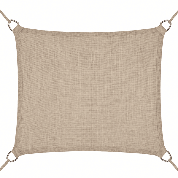 Schaduwdoek rechthoek | 130x260cm | Jute
