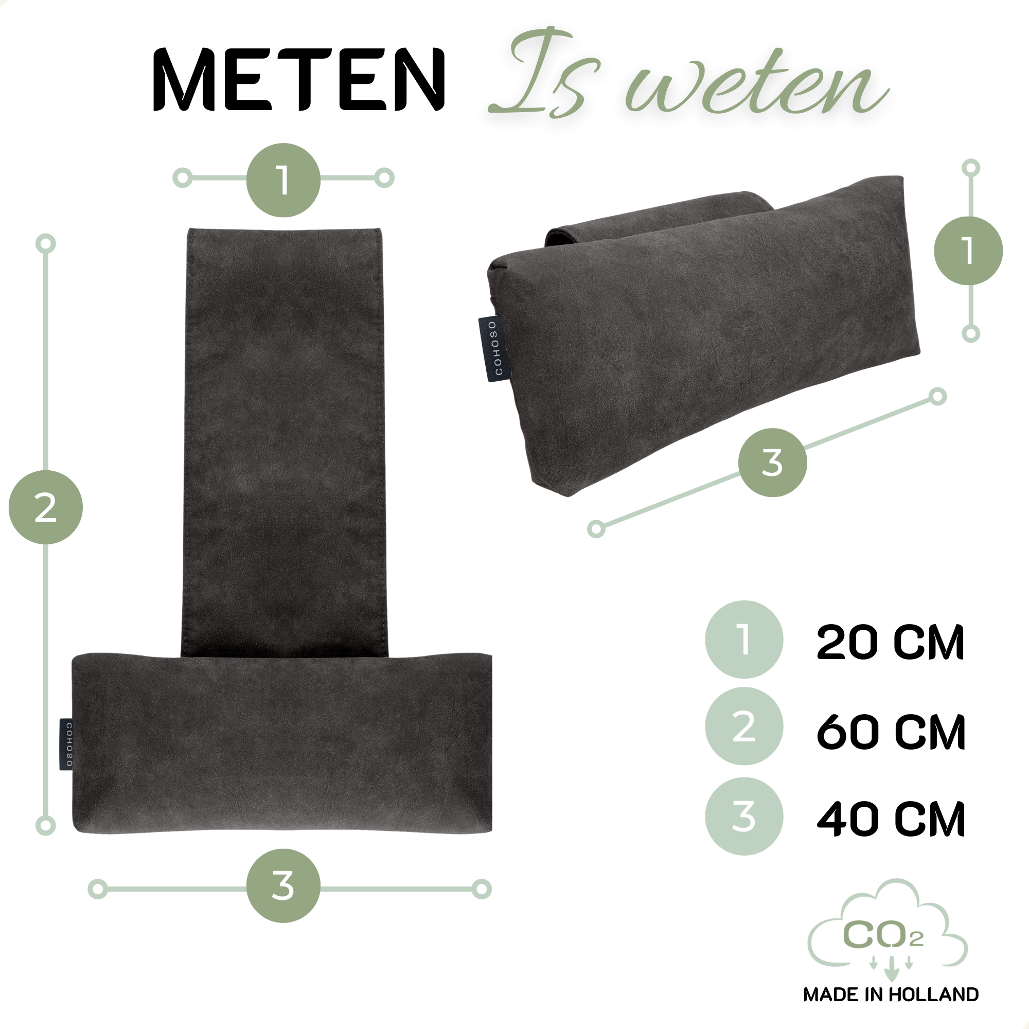 Almohada cervical KAYA antracita