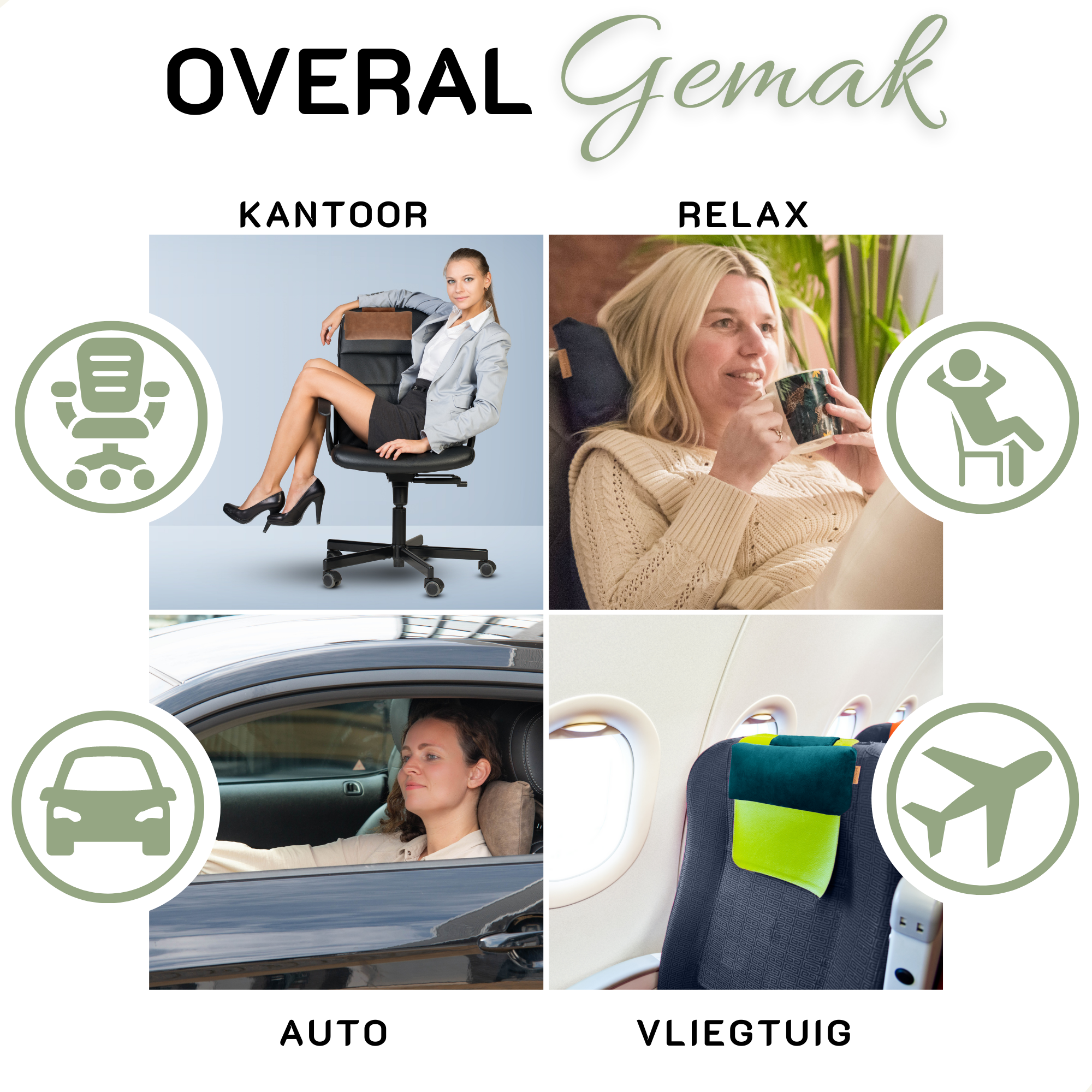 Almohada cervical KAYA antracita