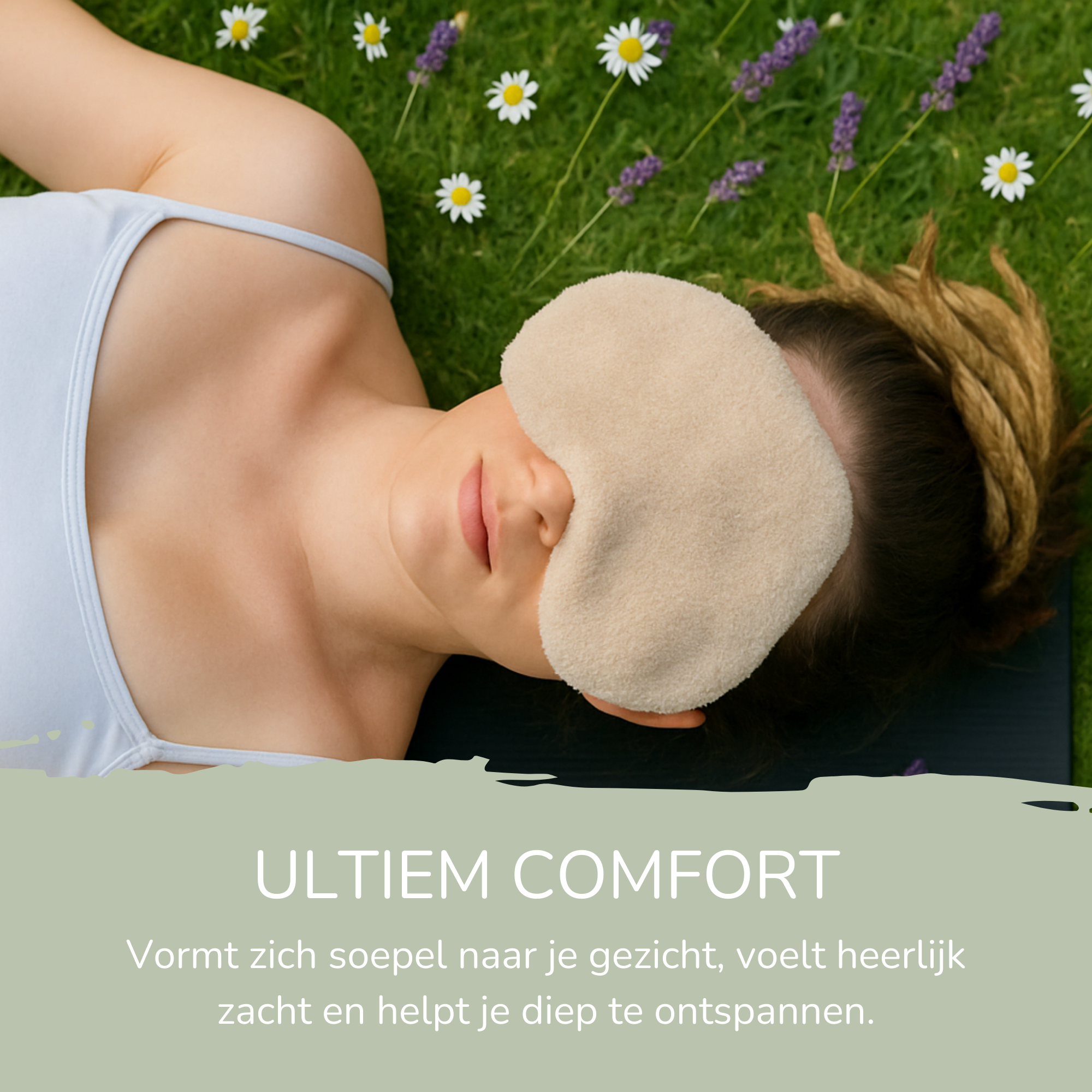 Oogkussen met Eucalyptus & Munt – Verzwaard in Hartvorm