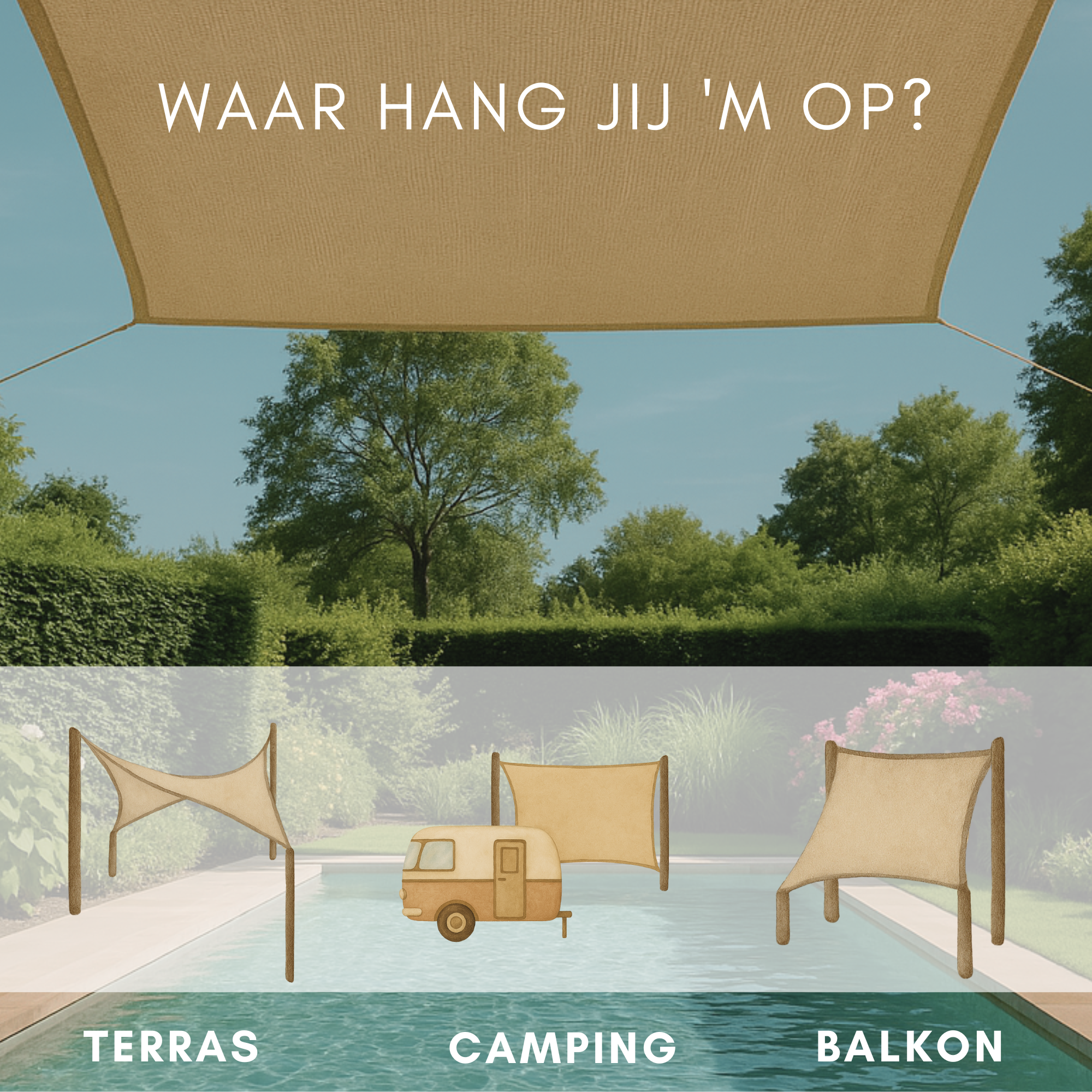 schattentuch camping Quadratisches | 130x130cm | Jute Magnetic Drum Größe:43 cm Metal Gear Solid Delta: