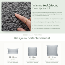 Lade das Bild in den Galerie-Viewer, Dekokissen SEMMI hellgrau 60x60

