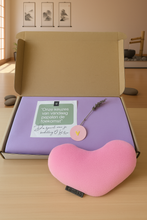 Afbeelding in Gallery-weergave laden, Oogkussen met Eucalyptus &amp; Munt – Verzwaard in Hartvorm
