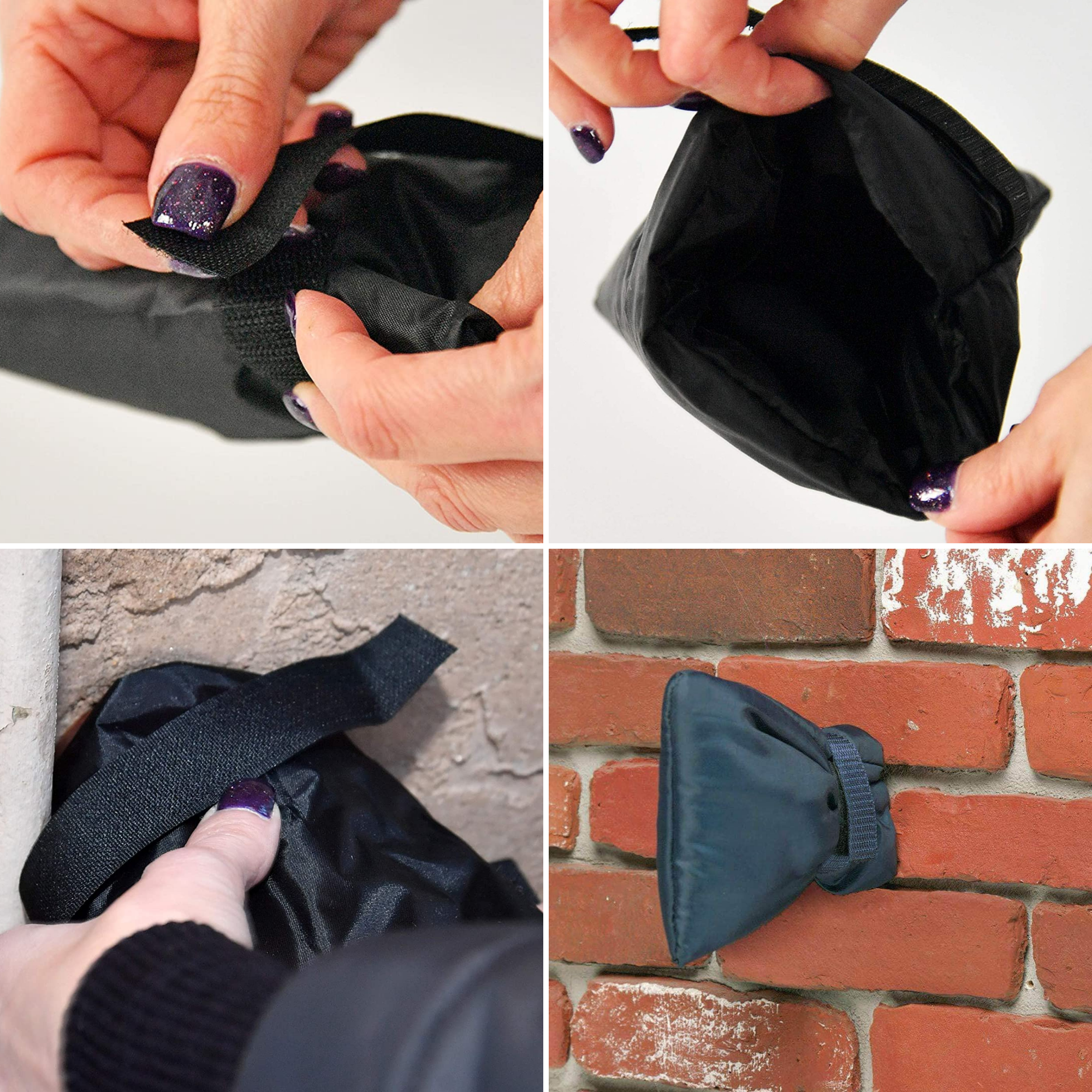 Vorsthoes kraan Zwart 2-pack