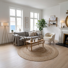 Afbeelding in Gallery-weergave laden, Jute vloerkleed - Natuurlijk - 150cm
