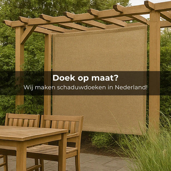 Schaduwdoek rechthoek | 390x390cm | Jute
