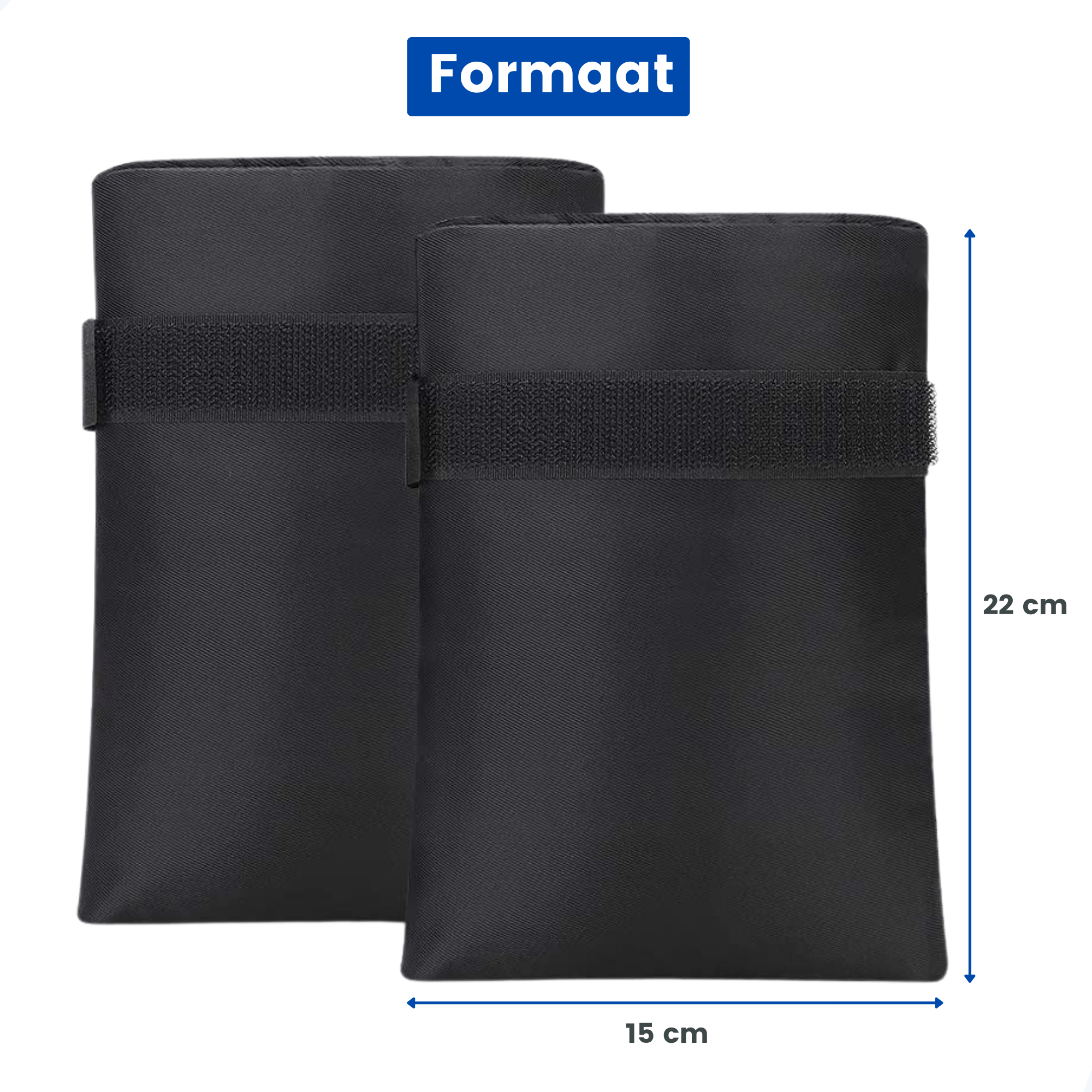 Vorsthoes kraan Zwart 2-pack