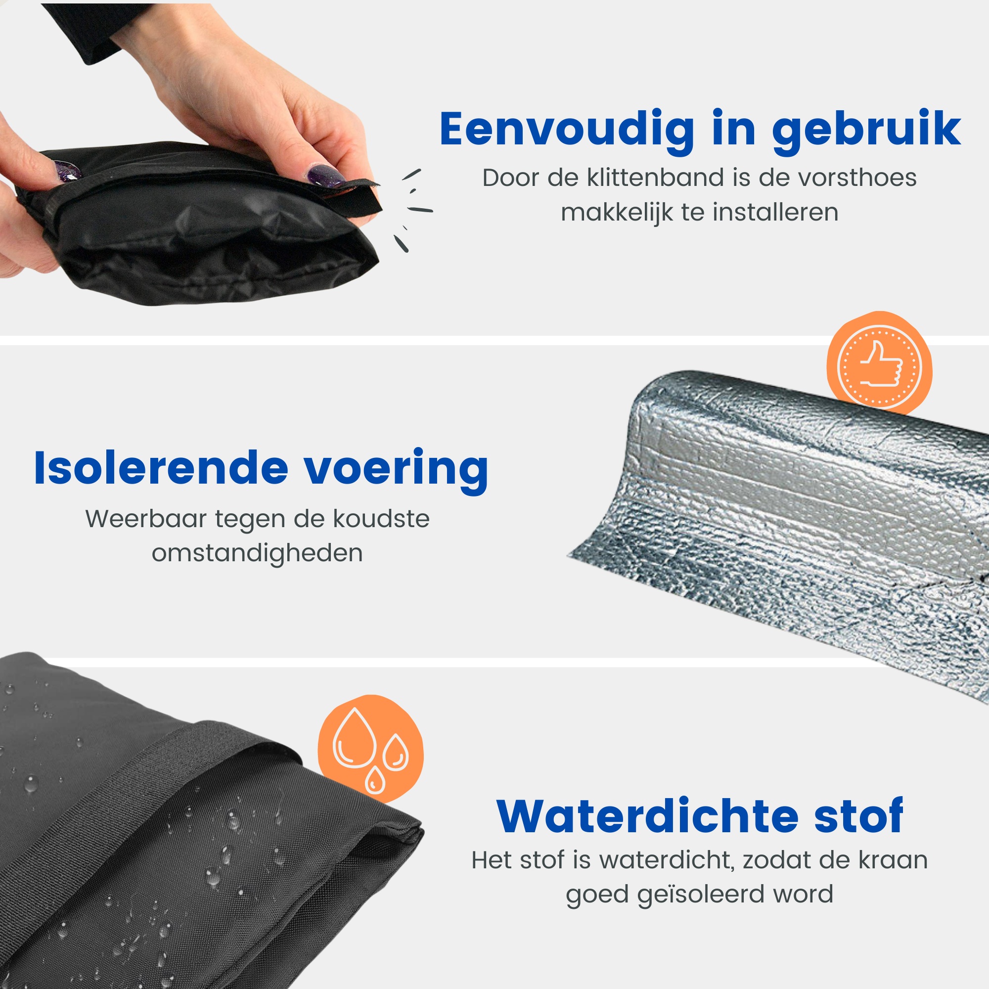 Vorsthoes kraan Zwart 2-pack