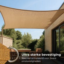 Afbeelding in Gallery-weergave laden, Schaduwdoek rechthoek | 260x260cm | Jute
