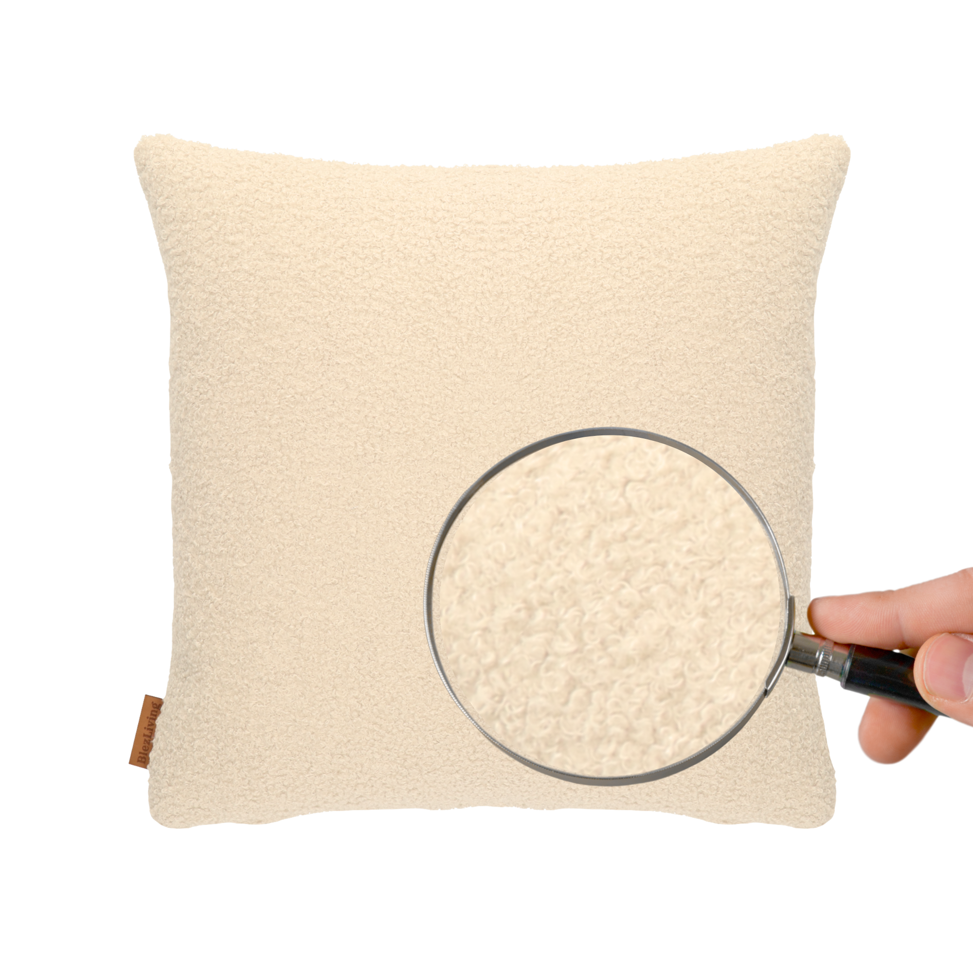 Sierkussen SEMMI crème 45x45