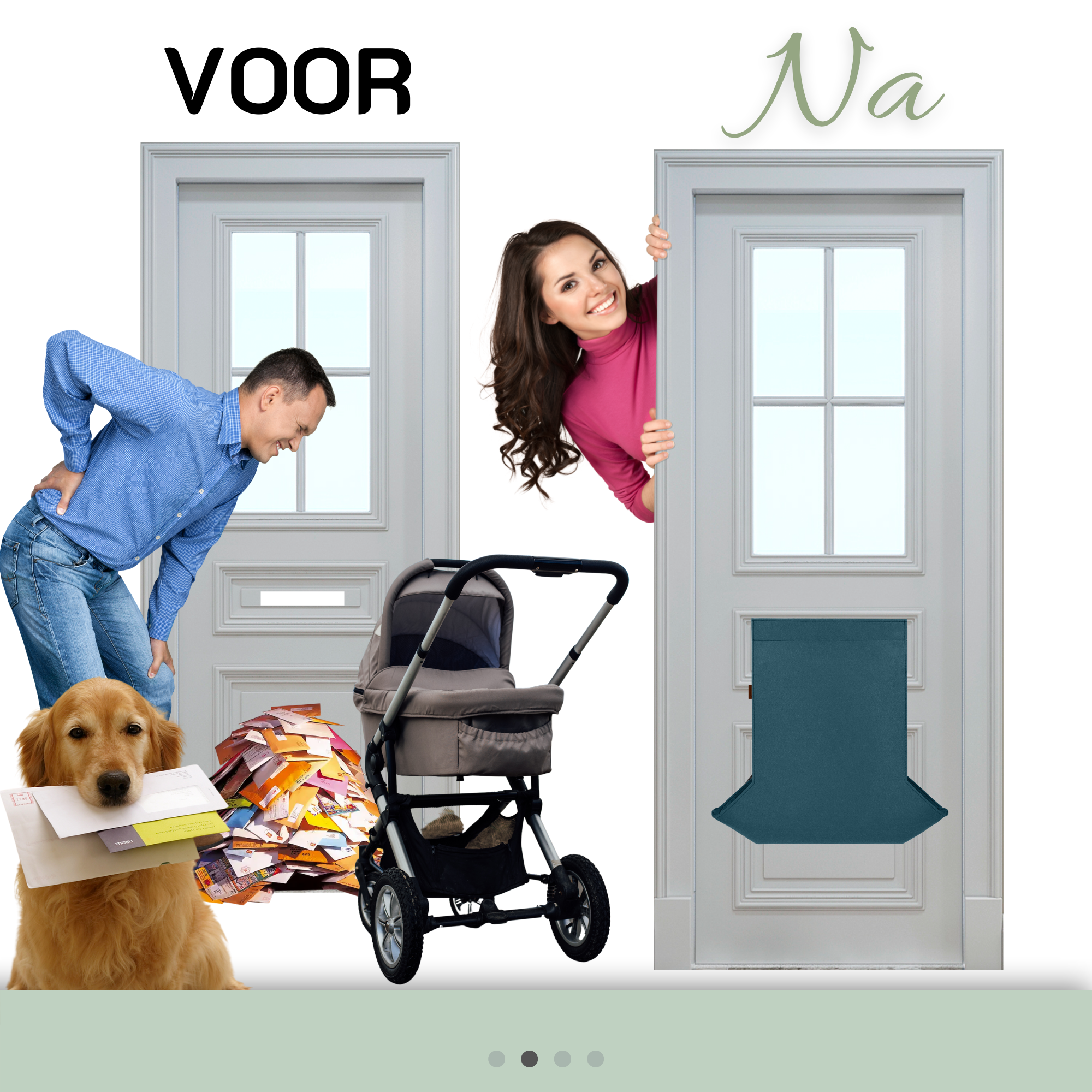 Postvanger Deluxe LUCA grijs